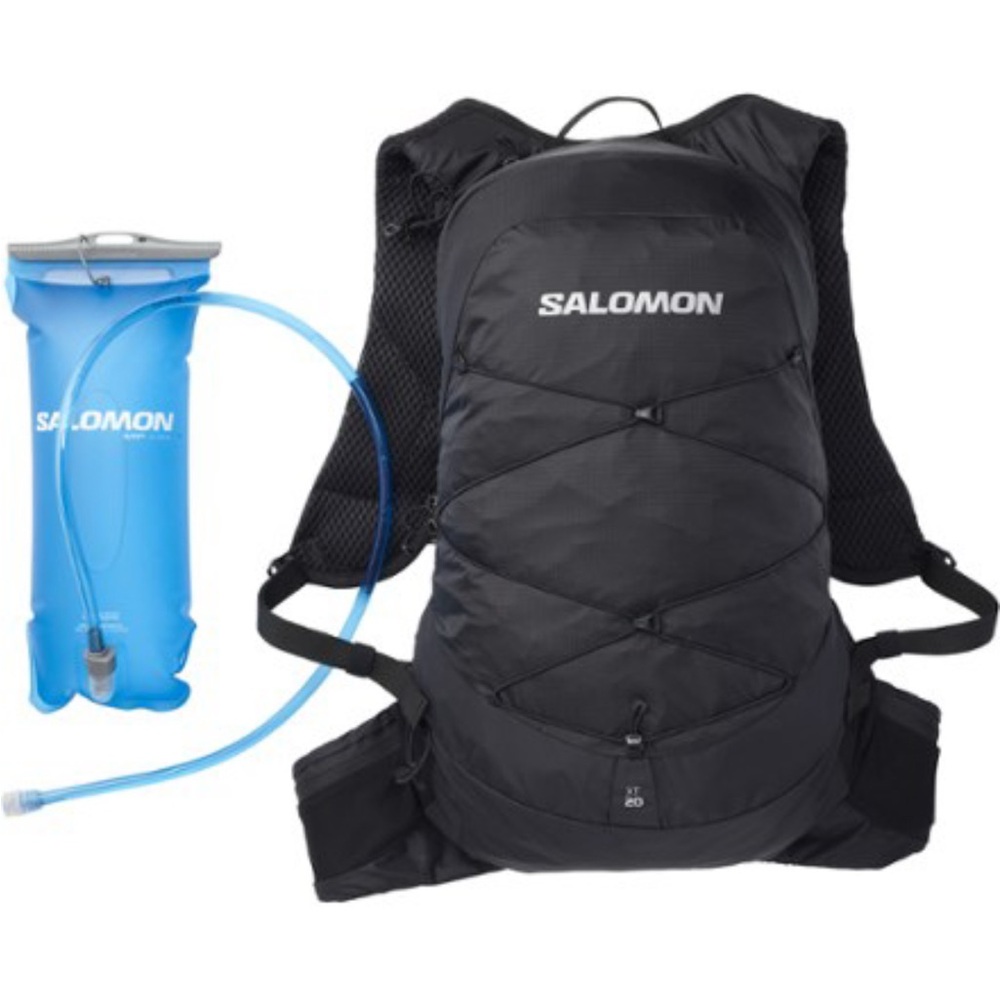 Salomon XT 20 Black Backpack with Blue Hydration Pack